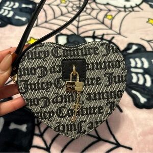 Juicy Couture Monogram Heart Wristlet